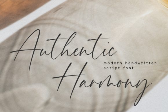 Authentic Harmony: The Script Font for Modern Design