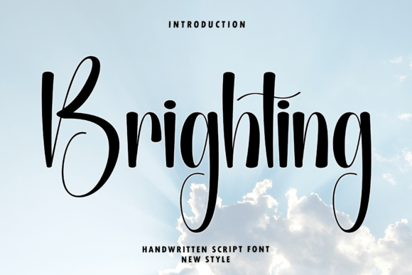 Brighting: Elevate Your Design with Elegant Script Typography