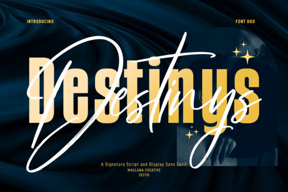 Destinys: A Stunning Duo Font for Modern Branding