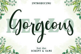 Gorgeous Duo: Elevate Your Designs with Vibrant Script Typography