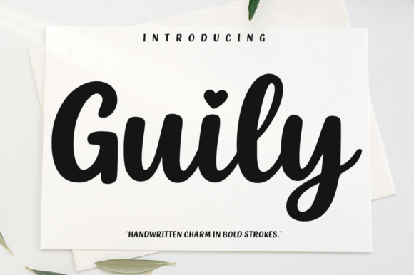 Guily: The Daring Script Font for Authentic Branding