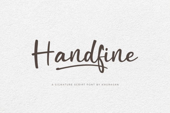 Handfine: A Modern Script Font for Elegant Design