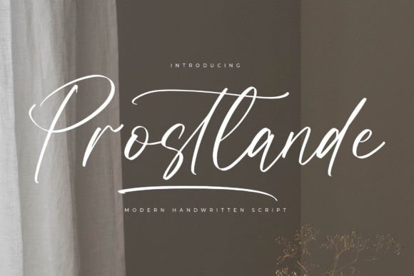 Prostlande: The Modern Handwritten Script Font