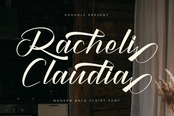 Racheli Claudia: A Modern Bold Script for Luxury Design