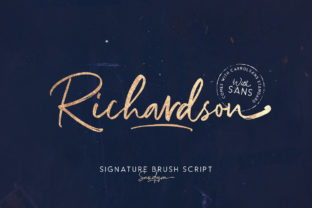 Richardson: Elevate Your Designs with a Striking Script Font