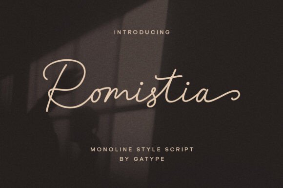Romistia: Elevate Your Design with Elegant Script Typography