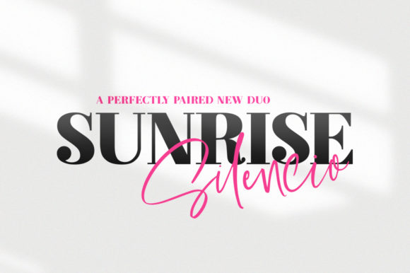 Sunrise Silencio Duo: A Dynamic Font Pairing for Modern Design