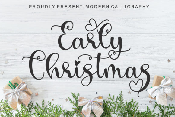 The Early Christmas Script Font: A Designer's Playful Asset